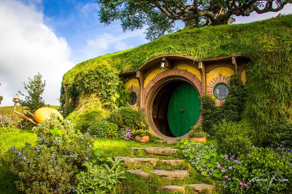 Maison de Bilbon et Frodon à Hobbiton - PVT Nouvelle Zélande